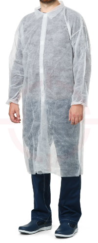 Халат одноразовый процедурный, спанбонд, XXXL