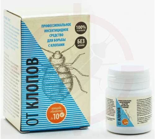 От клопов - инсектицид, водорастворимые гранулы для уничтожения клопов, 5 гр.