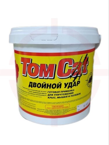 ТОМ КОТ Двойной Удар - средство от грызунов, твердые брикеты, 1 кг.