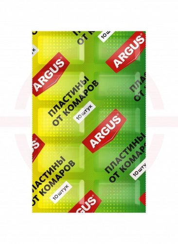 Аргус - пластины  от комаров, без запаха