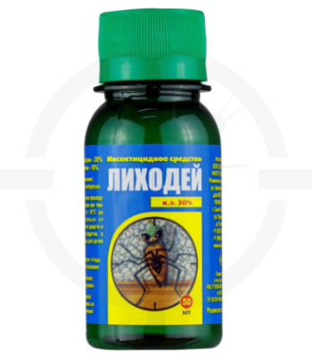 Лиходей (Кукарача) - инсектицид от клопов, тараканов, концентрат эмульсии