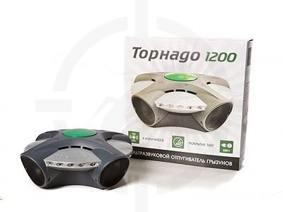 Торнадо 1200 - свето-ультразвуковой отпугиватель грызунов