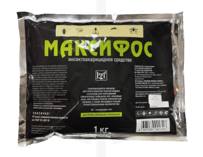 Максифос - инсектицид от клопов, тараканов, смачивающийся порошок