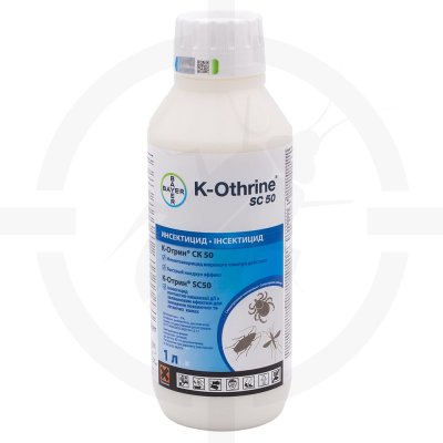 К-Отрин SC50 (СК50) - инсектицид от тараканов, клопов, концентрат суспензии, 1 л