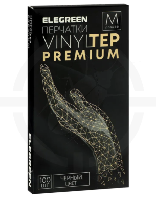 Перчатки виниловые - EleGreen Vinyltep premium